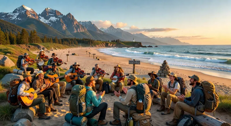 folk music gatherings in USA